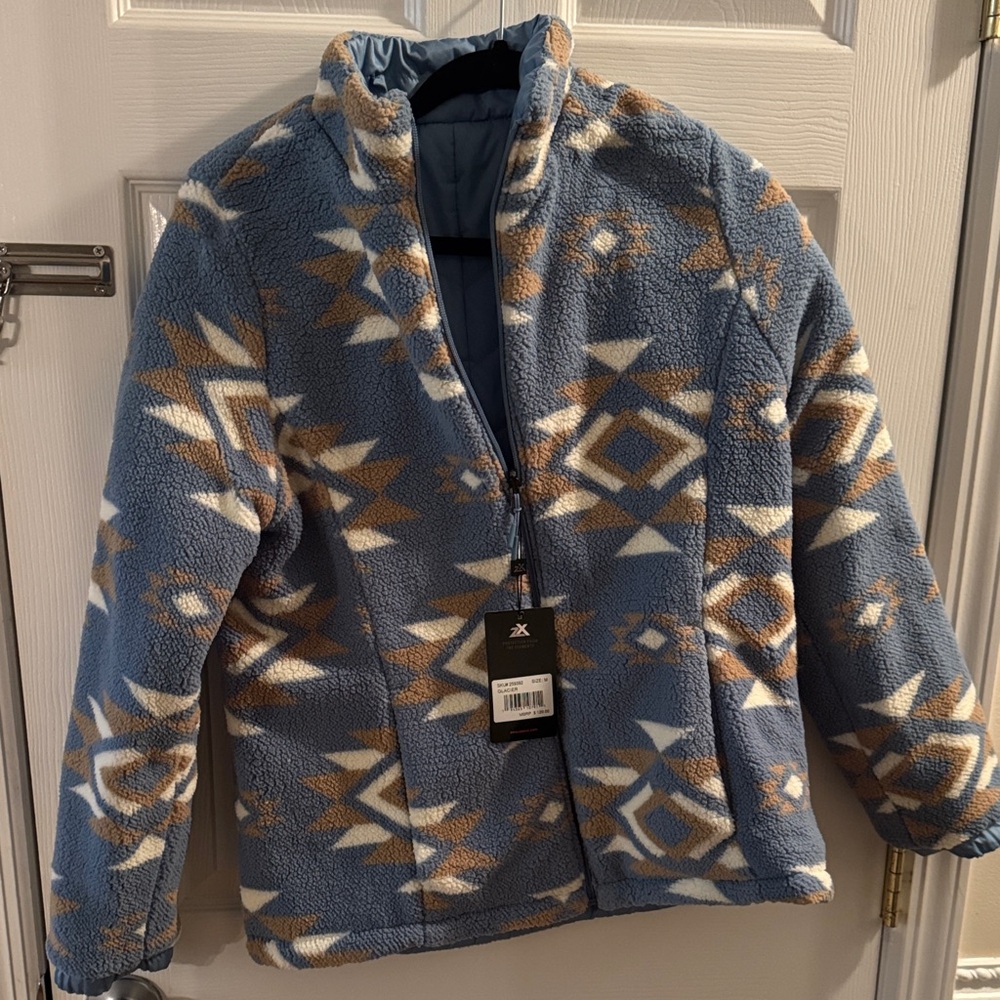 ZeroXposur Sky Blue Reversible Puffer Jacket